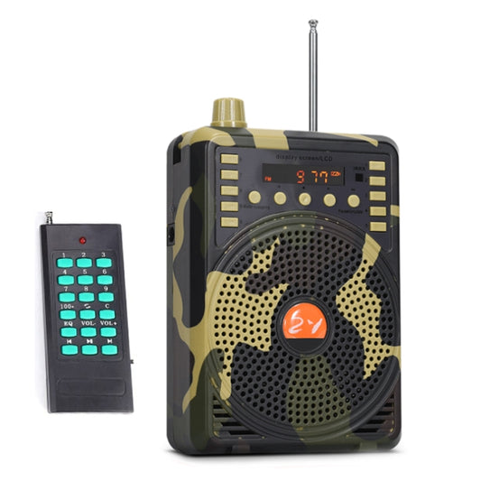 48W Wireless Bluetooth Voice Amplifier with Remote Control Supports USB/TF Card Playback UK Plug(Camouflage) - Midrange Speaker & Frequency Divider by buy2fix | Online Shopping UK | buy2fix