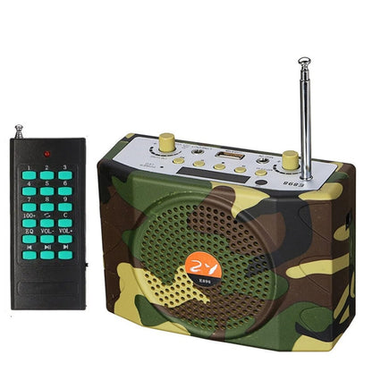 25W  Bluetooth Voice Amplifier Bird Hunting Speaker Supports USB/TF/FM 1000m Remote Control UK Plug(Camouflage) - Midrange Speaker & Frequency Divider by buy2fix | Online Shopping UK | buy2fix