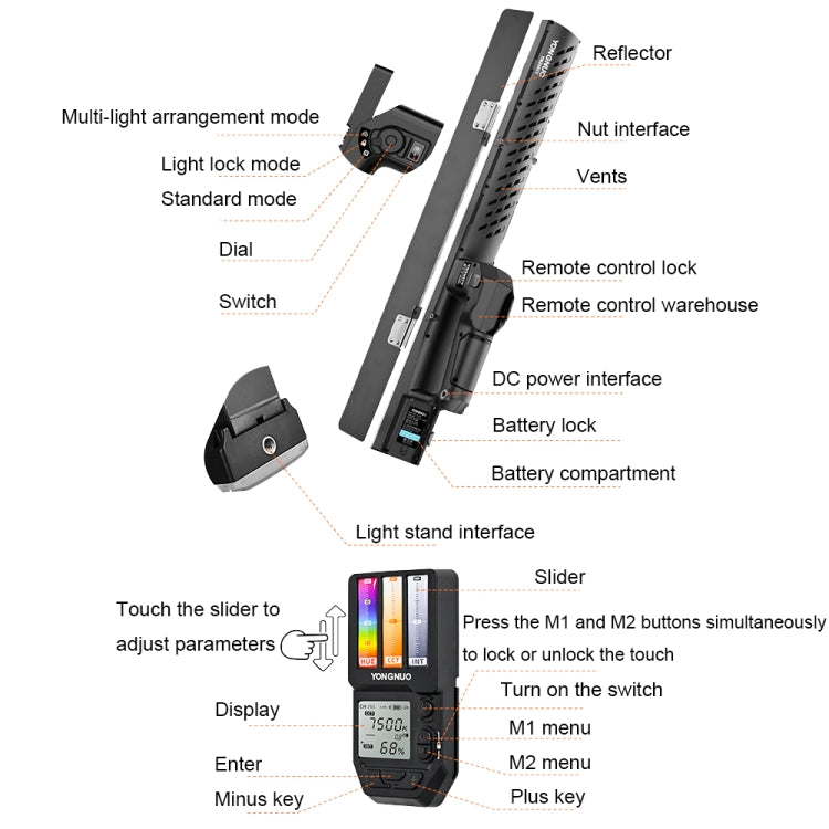 YONGNUO YN360IV 480 LEDs RGB APP Controlled Photography Fill Light, Spec: Standard+NP-F750 -  by YONGNUO | Online Shopping UK | buy2fix