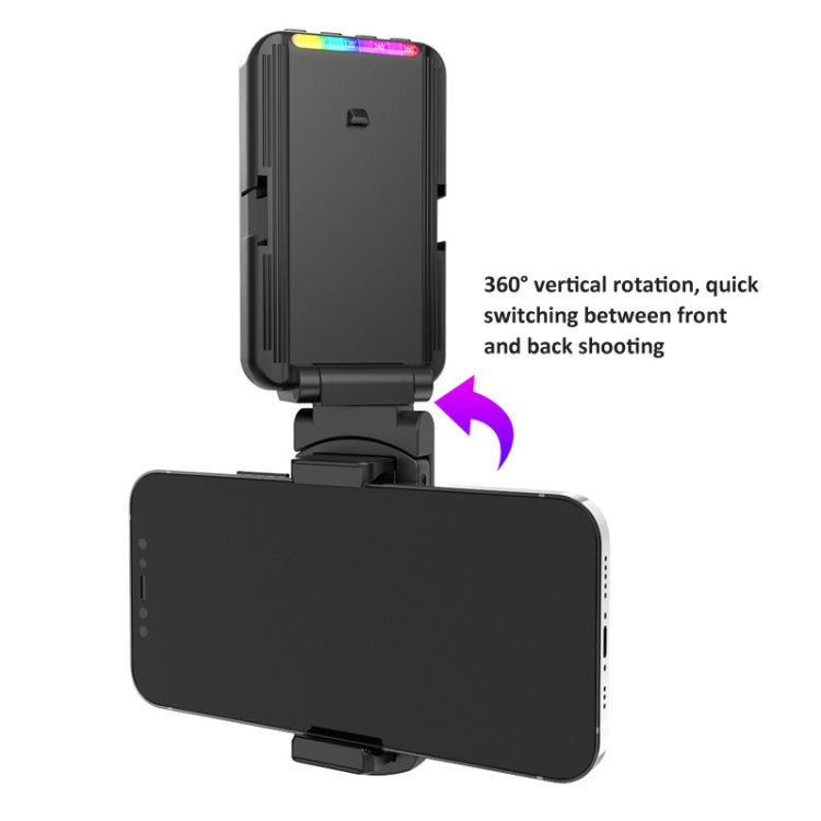 RGB Fill Light Photography Lamp With Hidden Folding Phone Clip & Cold Shoe Interface F-615 - Selfie Light by buy2fix | Online Shopping UK | buy2fix