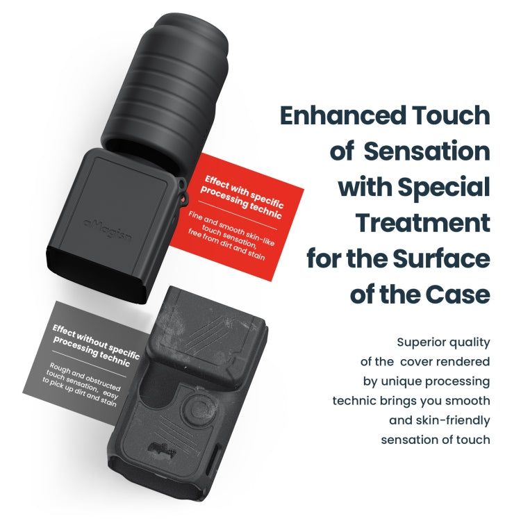 For DJI Osmo Pocket 3 AMagisn Silicone Protection Case Movement Camera Accessories, Style: 7 In 1 Gray - Case & Bags by aMagisn | Online Shopping UK | buy2fix