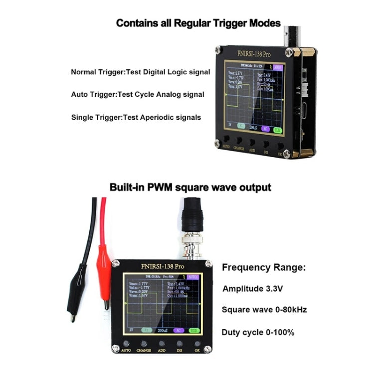 FNIRSI Handheld Small Teaching Maintenance Digital Oscilloscope, Specification: Standard Without Battery - Other Tester Tool by FNIRSI | Online Shopping UK | buy2fix