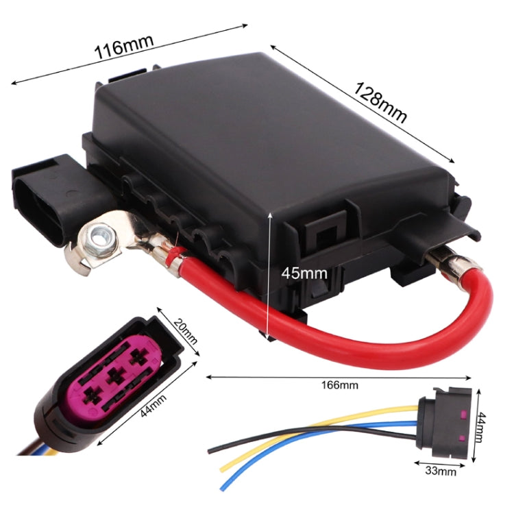 For Volkswagen BORA/Golf 4 Battery Fuse Box(1J0937550+Plug) - Fuse by buy2fix | Online Shopping UK | buy2fix