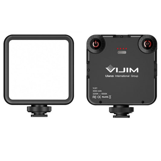 VIJIM VL81 Portable Three Cold and Hot Shoes Dual Color Temperature Fill Light Shooting Recording Lighting Light - Camera Accessories by VIJIM | Online Shopping UK | buy2fix
