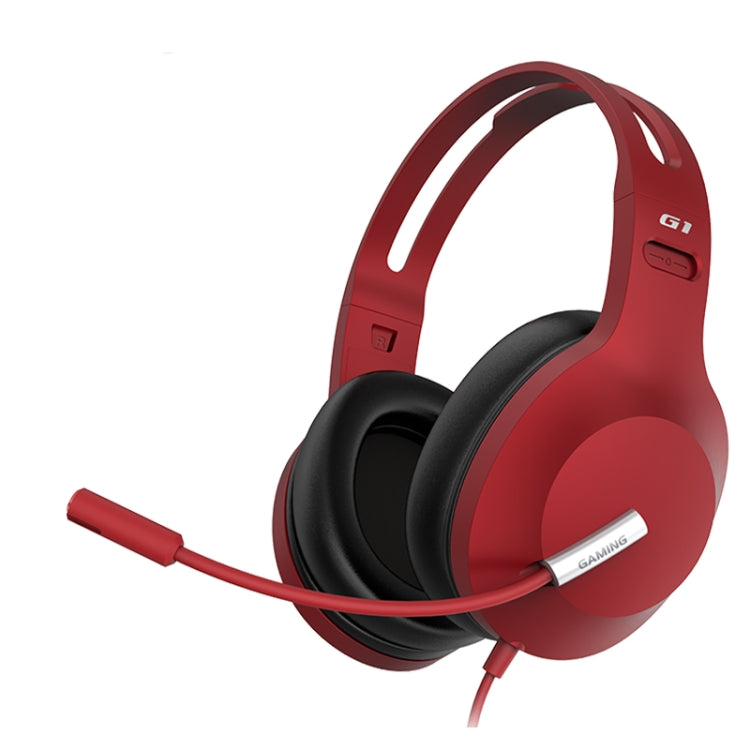 Edifier HECATE G1 Standard Edition Wired Gaming Headset with Anti-noise Microphone, Cable Length: 1.3m(Red) - Multimedia Headset by Edifier | Online Shopping UK | buy2fix