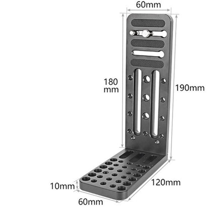 BEXIN L130C L-shaped Vertical Clapper Hydraulic Pan/tilt Tripod Quick Release Plate for DJI RONIN-S Gimbal - Camera Accessories by BEXIN | Online Shopping UK | buy2fix