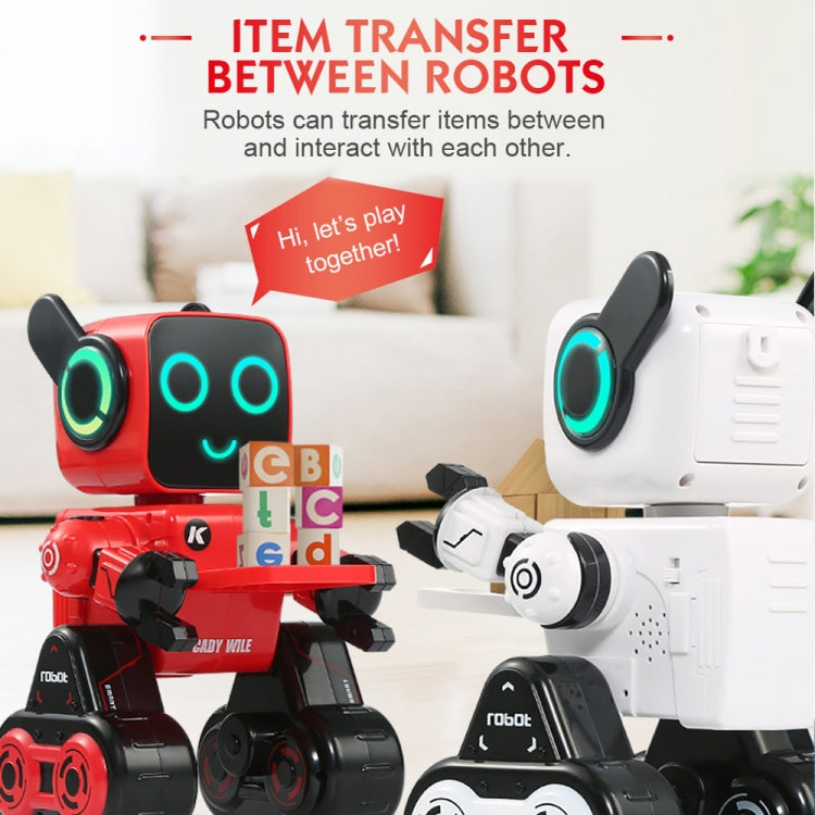 JJR/C R4 Cady Wile 2.4GHz Intelligent Remote Control Robo-advisor Money Management Robots Toy with Colorful LED Light, Remote Control Distance: 15m, Age Range: 8 Years Old Above (Red) - RC Robots by JJR/C | Online Shopping UK | buy2fix