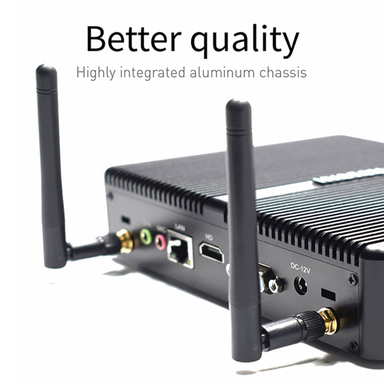 HYSTOU H2 Windows / Linux System Mini PC, Intel Core I3-7167U Dual Core Four Threads up to 2.80GHz, Support mSATA 3.0, 16GB RAM DDR4 + 256GB SSD 500GB HDD (Black) - Computer & Networking by HYSTOU | Online Shopping UK | buy2fix