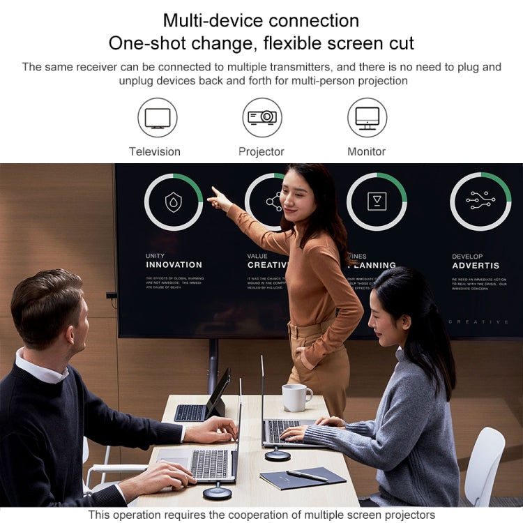 Original Xiaomi PaiPai 4K HD Wireless Screen Projector - Wireless Display Dongle by Xiaomi | Online Shopping UK | buy2fix