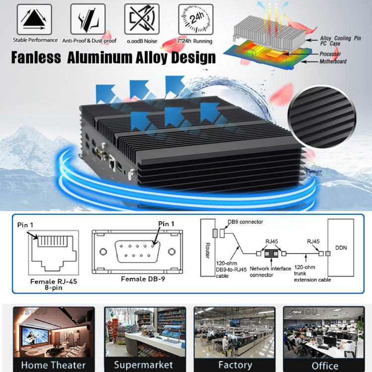 HYSTOU P09-6L Windows / Linux System Mini PC, Intel Core I3-7167U 2 Core 4 Threads up to 2.80GHz, Support mSATA, 8GB RAM DDR3 + 128GB SSD - Computer & Networking by HYSTOU | Online Shopping UK | buy2fix