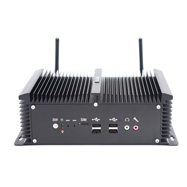 HYSTOU P12-I5-8250U Fanless Mini PC Intel Core i5-8250U Processor Quad Core up to 1.6GHz, RAM: 4G, ROM: 128G, Support Win 7 / 8 / 10 / Linux(Black) - Barebone Mini PCs by HYSTOU | Online Shopping UK | buy2fix