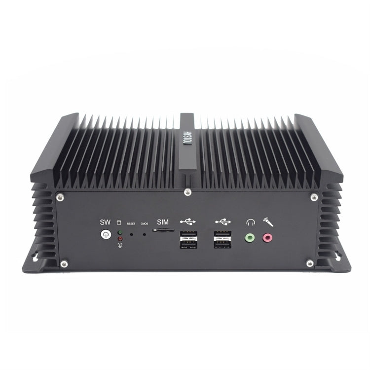 HYSTOU P12-I5-8250U Fanless Mini PC Intel Core i5-8250U Processor Quad Core up to 1.6GHz, RAM: 4G, ROM: 128G, Support Win 7 / 8 / 10 / Linux(Black) - Barebone Mini PCs by HYSTOU | Online Shopping UK | buy2fix