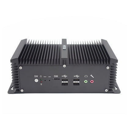 HYSTOU P12-I5-8250U Fanless Mini PC Intel Core i5-8250U Processor Quad Core up to 1.6GHz, RAM: 8G, ROM: 256G, Support Win 7 / 8 / 10 / Linux(Black) - Barebone Mini PCs by HYSTOU | Online Shopping UK | buy2fix