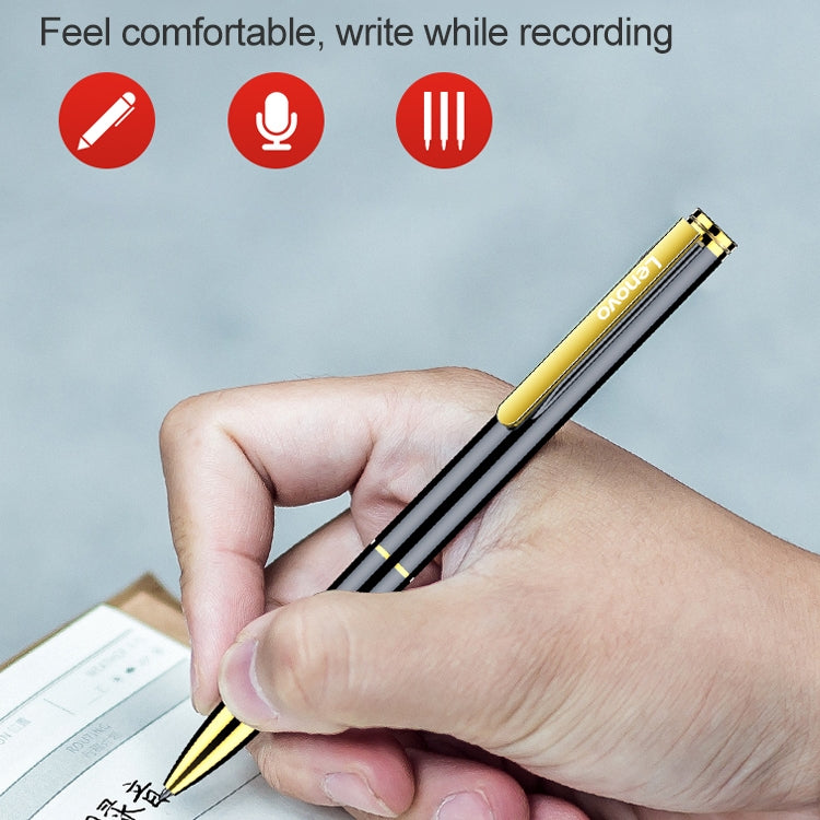 Original Lenovo B628 32GB Intelligent Voice Control Noise Reduction Pen Shape Recording Pen - Security by Lenovo | Online Shopping UK | buy2fix