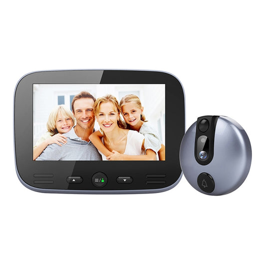M100 4.3 inch Display Screen 2.0MP Security Camera Video Smart Doorbell, Support TF Card (32GB Max) & Night Vision & Motion Detection (Azure) - Security by buy2fix | Online Shopping UK | buy2fix
