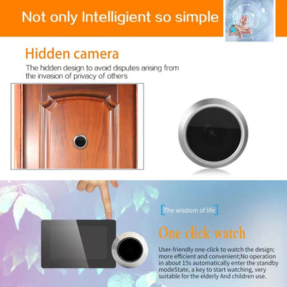 X1 4.3 inch Screen IP55 Waterproof Digital Door Viewer - Security by buy2fix | Online Shopping UK | buy2fix