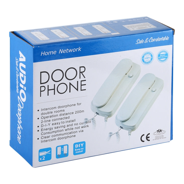 109DC Two-way High-definition Wired Intercom Doorphone (White) - Security by buy2fix | Online Shopping UK | buy2fix