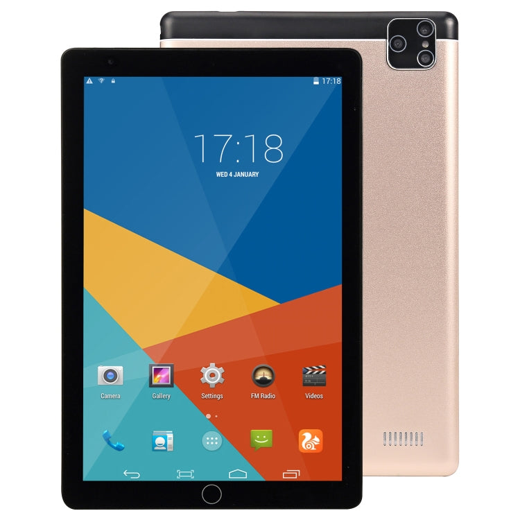 BDF P8 3G Phone Call Tablet PC, 8 inch, 2GB+32GB, Android 9.0, MTK8321 Octa Core Cortex-A7, Support Dual SIM & Bluetooth & WiFi & GPS, EU Plug(Gold) - BDF by BDF | Online Shopping UK | buy2fix
