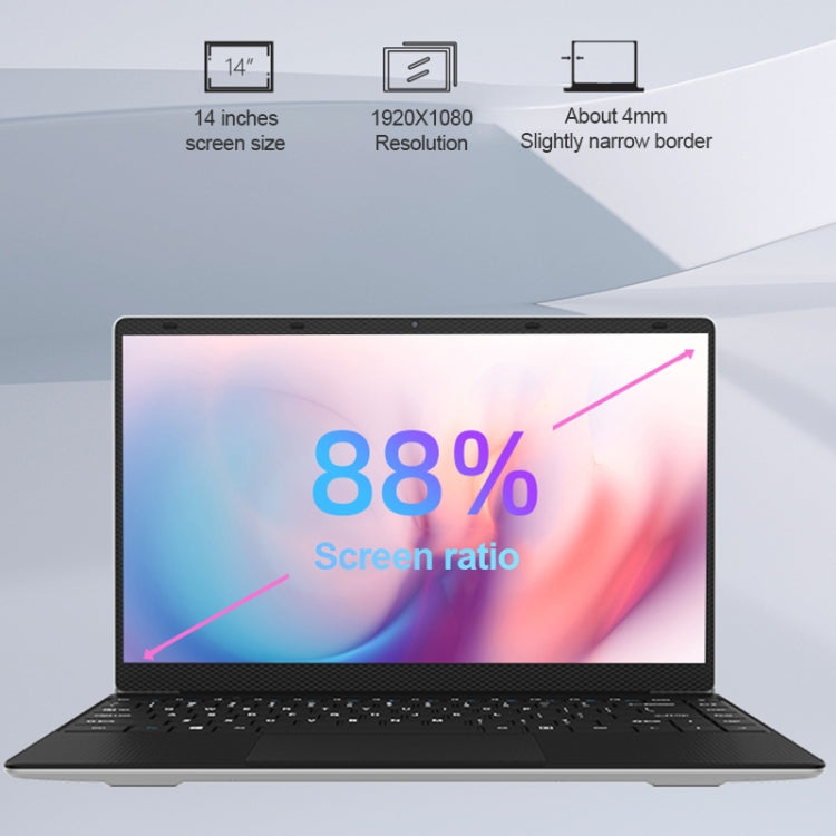 Jumper EZbook S5 Pro Laptop, 14.0 inch, 16GB+512GB, Windows 11 Intel Jasper Lake N5095 Quad Core, Support TF Card & Bluetooth & WiFi & HDMI - Jumper by jumper | Online Shopping UK | buy2fix