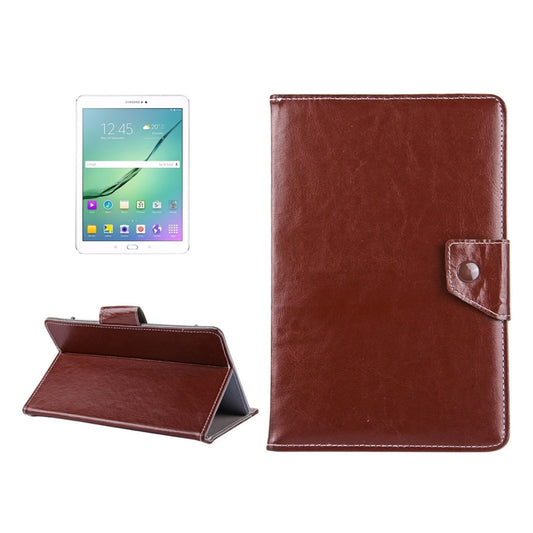 10 inch Tablets Leather Case Crazy Horse Texture Protective Case Shell with Holder for Asus ZenPad 10 Z300C, Huawei MediaPad M2 10.0-A01W, Cube IWORK10(Brown) - 10 - 11 inch by buy2fix | Online Shopping UK | buy2fix