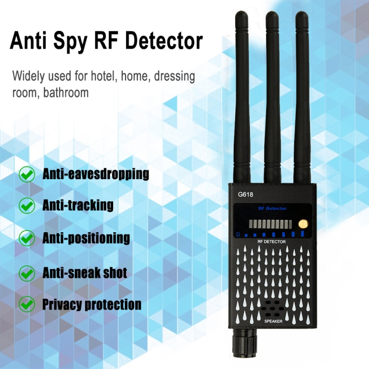 G618 GPS Wireless Signal Detector WiFi Camera Detector - Security by buy2fix | Online Shopping UK | buy2fix