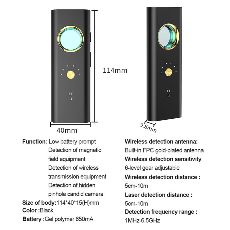 R35 Anti-sneak Shooting GPS WiFi Signal Tracker Finder - Security by buy2fix | Online Shopping UK | buy2fix