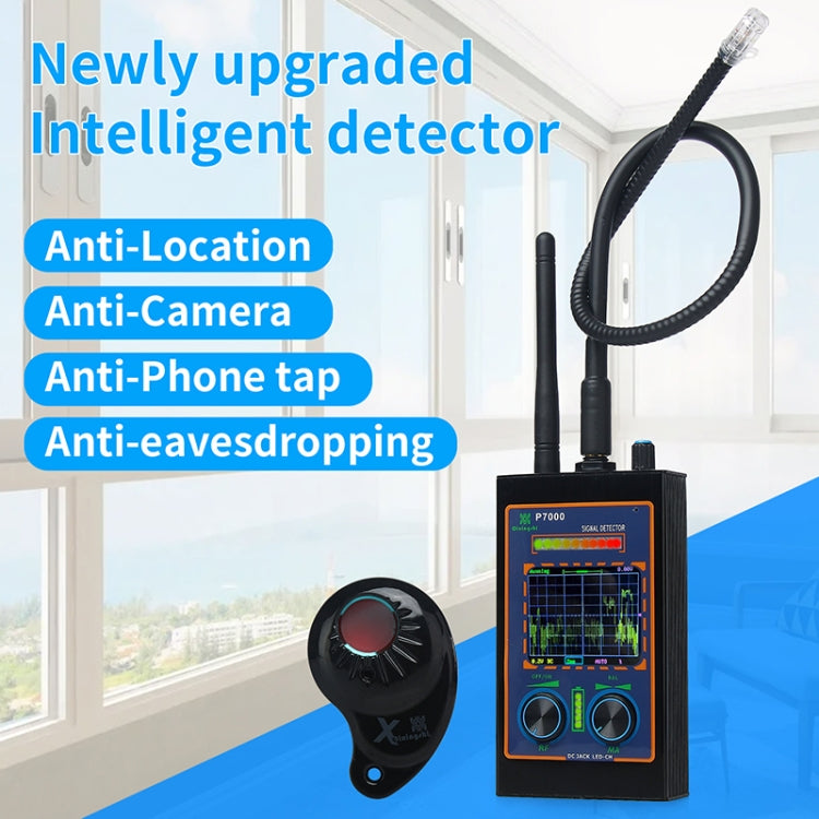 P7000 Radio Wave Detector with LED Display, EU Plug - Security by buy2fix | Online Shopping UK | buy2fix