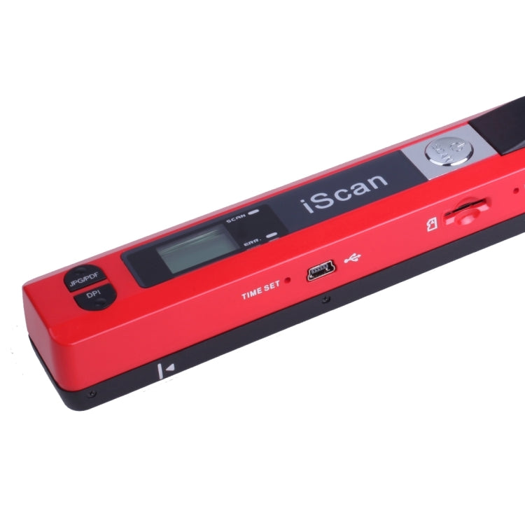 iScan01 Mobile Document Handheld Scanner with LED Display, A4 Contact Image Sensor(Red) - Consumer Electronics by buy2fix | Online Shopping UK | buy2fix