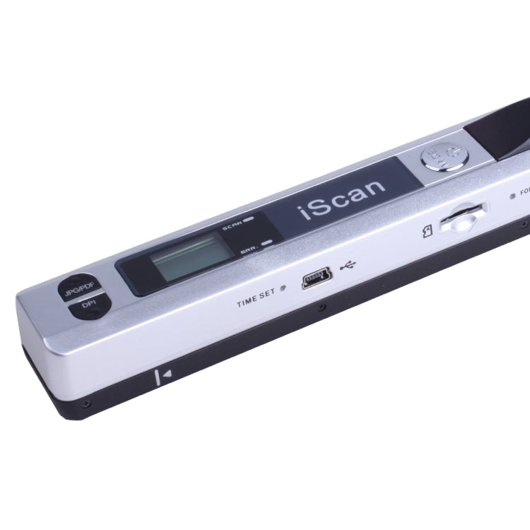 iScan01 Mobile Document Handheld Scanner with LED Display, A4 Contact Image Sensor(Silver) - Consumer Electronics by buy2fix | Online Shopping UK | buy2fix
