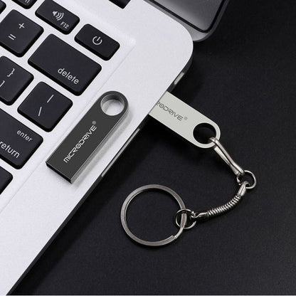 MicroDrive 16GB USB 2.0 Metal Waterproof High Speed U Disk(Black) - Computer & Networking by MicroDrive | Online Shopping UK | buy2fix