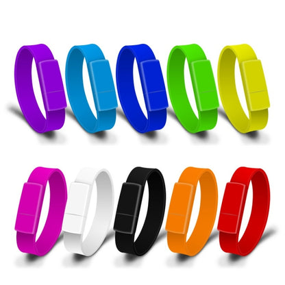 MicroDrive 64GB USB 2.0 Fashion Bracelet Wristband U Disk (Blue) - USB Flash Drives by MicroDrive | Online Shopping UK | buy2fix
