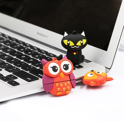 MicroDrive 128GB USB 2.0 Creative Cute Black Cat U Disk - USB Flash Drives by MicroDrive | Online Shopping UK | buy2fix